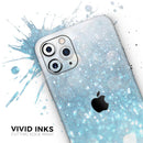 Unfocused Abstract Blue Rain - Skin-Kit compatible with the Apple iPhone 12, 12 Pro Max, 12 Mini, 11 Pro or 11 Pro Max (All iPhones Available)
