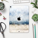 Unfocused Blue and Gold Sparkles - Full Body Skin Decal for the Apple iPad Pro 12.9", 11", 10.5", 9.7", Air or Mini (All Models Available)
