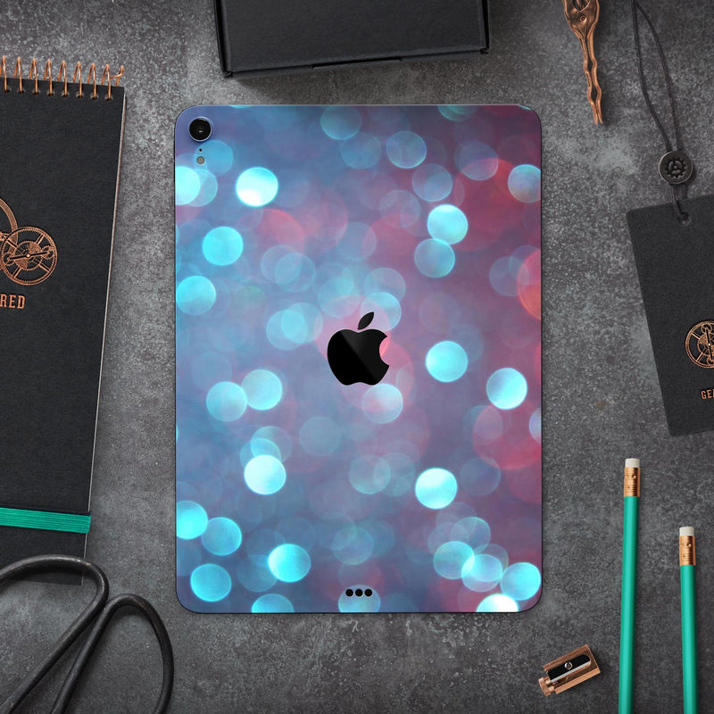 Unfocused Blue and Red Orbs - Full Body Skin Decal for the Apple iPad Pro 12.9", 11", 10.5", 9.7", Air or Mini (All Models Available)