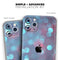 Unfocused Blue and Red Orbs - Skin-Kit compatible with the Apple iPhone 12, 12 Pro Max, 12 Mini, 11 Pro or 11 Pro Max (All iPhones Available)