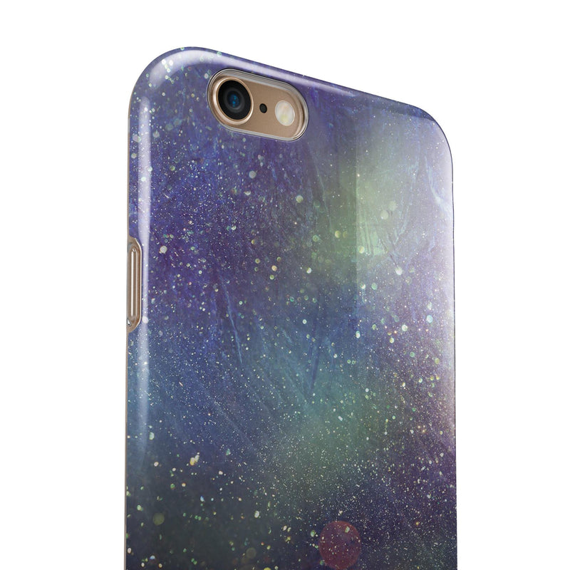 Unfocused MultiColor Gold Sparkle iPhone 6/6s or 6/6s Plus 2-Piece Hybrid INK-Fuzed Case