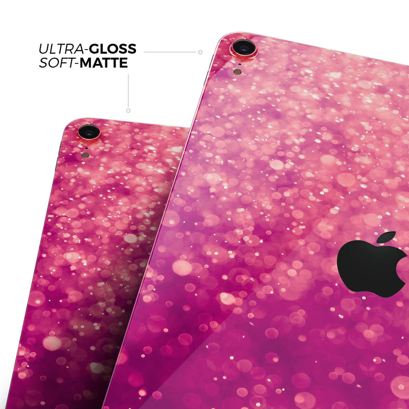 Unfocused Pink Glimmer - Full Body Skin Decal for the Apple iPad Pro 12.9", 11", 10.5", 9.7", Air or Mini (All Models Available)