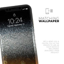 Unfocused Silver Sparkle with Gold Orbs - Skin-Kit compatible with the Apple iPhone 12, 12 Pro Max, 12 Mini, 11 Pro or 11 Pro Max (All iPhones Available)