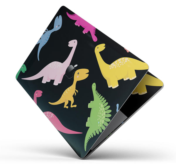 Neon Dinosaur - Skin Decal Wrap Kit Compatible with the Apple MacBook Pro, Pro with Touch Bar or Air (11", 12", 13", 15" & 16" - All Versions Available)