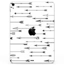 Vector Black Arrows - Full Body Skin Decal for the Apple iPad Pro 12.9", 11", 10.5", 9.7", Air or Mini (All Models Available)