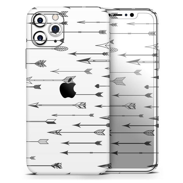 Vector Black Arrows - Skin-Kit compatible with the Apple iPhone 12, 12 Pro Max, 12 Mini, 11 Pro or 11 Pro Max (All iPhones Available)
