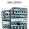 Vector Blue & Black Aztec Pattern V2 - Skin-Kit compatible with the Apple iPhone 12, 12 Pro Max, 12 Mini, 11 Pro or 11 Pro Max (All iPhones Available)