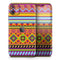 Vector Gold & Purple Aztec Pattern V32 - Skin-Kit compatible with the Apple iPhone 12, 12 Pro Max, 12 Mini, 11 Pro or 11 Pro Max (All iPhones Available)