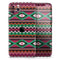 Vector Green & Pink Aztec Pattern - Skin-Kit compatible with the Apple iPhone 12, 12 Pro Max, 12 Mini, 11 Pro or 11 Pro Max (All iPhones Available)