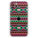 Vector Green & Pink Aztec Pattern - Skin-Kit compatible with the Apple iPhone 12, 12 Pro Max, 12 Mini, 11 Pro or 11 Pro Max (All iPhones Available)