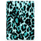 Vector Hot Turquoise Cheetah Print - Full Body Skin Decal for the Apple iPad Pro 12.9", 11", 10.5", 9.7", Air or Mini (All Models Available)
