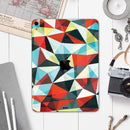 Vector Red and Blue 3D Triangular Surface - Full Body Skin Decal for the Apple iPad Pro 12.9", 11", 10.5", 9.7", Air or Mini (All Models Available)