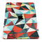 Vector Red and Blue 3D Triangular Surface - Full Body Skin Decal for the Apple iPad Pro 12.9", 11", 10.5", 9.7", Air or Mini (All Models Available)