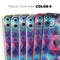 Vector Triangle Pink and Blue Galaxy - Skin-Kit compatible with the Apple iPhone 12, 12 Pro Max, 12 Mini, 11 Pro or 11 Pro Max (All iPhones Available)