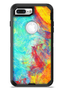 Vibrant Colored Messy Painted Canvas - iPhone 7 or 7 Plus Commuter Case Skin Kit