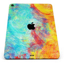 Vibrant Colored Messy Painted Canvas - Full Body Skin Decal for the Apple iPad Pro 12.9", 11", 10.5", 9.7", Air or Mini (All Models Available)