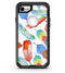 Vibrant Colorful Brushed Feathers - iPhone 7 or 8 OtterBox Case & Skin Kits