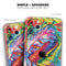 Vibrant Colorful Feathers - Skin-Kit compatible with the Apple iPhone 12, 12 Pro Max, 12 Mini, 11 Pro or 11 Pro Max (All iPhones Available)