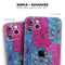Vibrant Colorful Floral Sprouts - Skin-Kit compatible with the Apple iPhone 12, 12 Pro Max, 12 Mini, 11 Pro or 11 Pro Max (All iPhones Available)