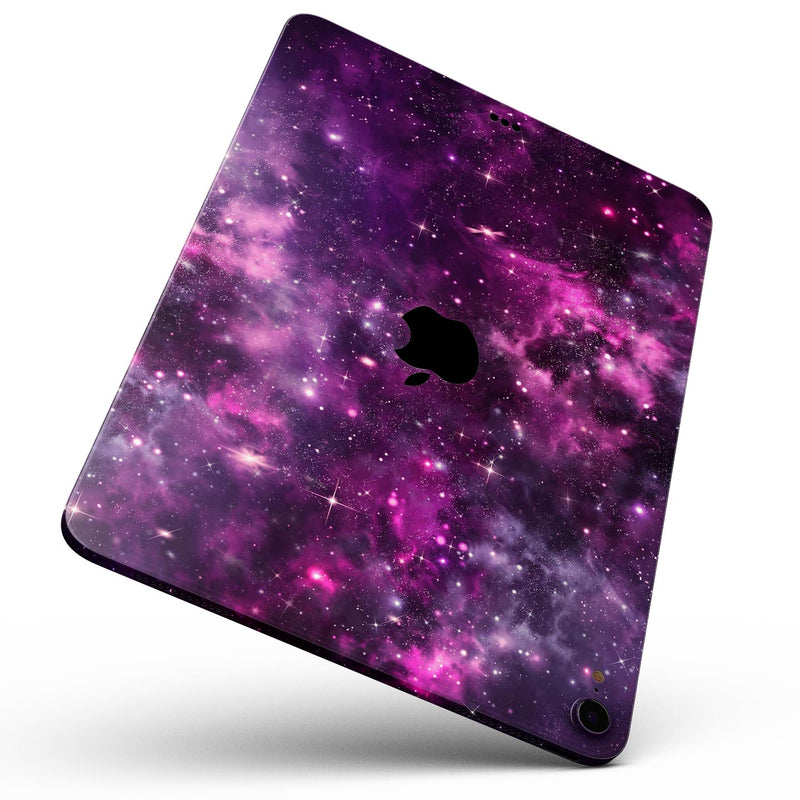 Vibrant Purple Deep Space - Full Body Skin Decal for the Apple iPad Pro 12.9", 11", 10.5", 9.7", Air or Mini (All Models Available)