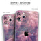 Vibrant Sparkly Pink Nebula - Skin-Kit compatible with the Apple iPhone 12, 12 Pro Max, 12 Mini, 11 Pro or 11 Pro Max (All iPhones Available)