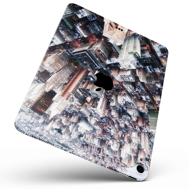 Vintage Aerial Cityscape - Full Body Skin Decal for the Apple iPad Pro 12.9", 11", 10.5", 9.7", Air or Mini (All Models Available)