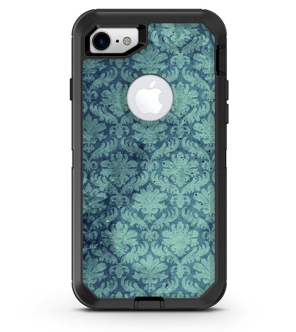 Vintage Aqua Rococo Pattern - iPhone 7 or 8 OtterBox Case & Skin Kits