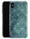 Vintage Aqua Rococo Pattern - iPhone X Clipit Case
