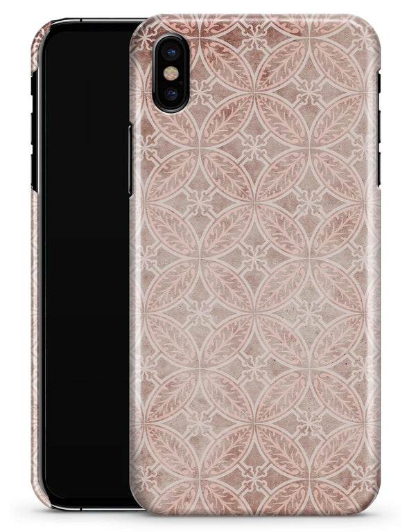 Vintage Brown Overlapping Circles - iPhone X Clipit Case