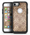 Vintage Brown and Pale Orange Damask Pattern - iPhone 7 or 8 OtterBox Case & Skin Kits