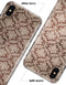 Vintage Brown and Tan Cauliflower Damask Pattern - iPhone X Clipit Case