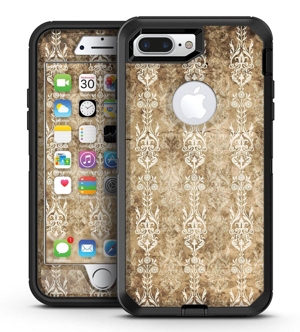 Vintage Brown and Tan Rococo Pattern - iPhone 7 Plus/8 Plus OtterBox Case & Skin Kits