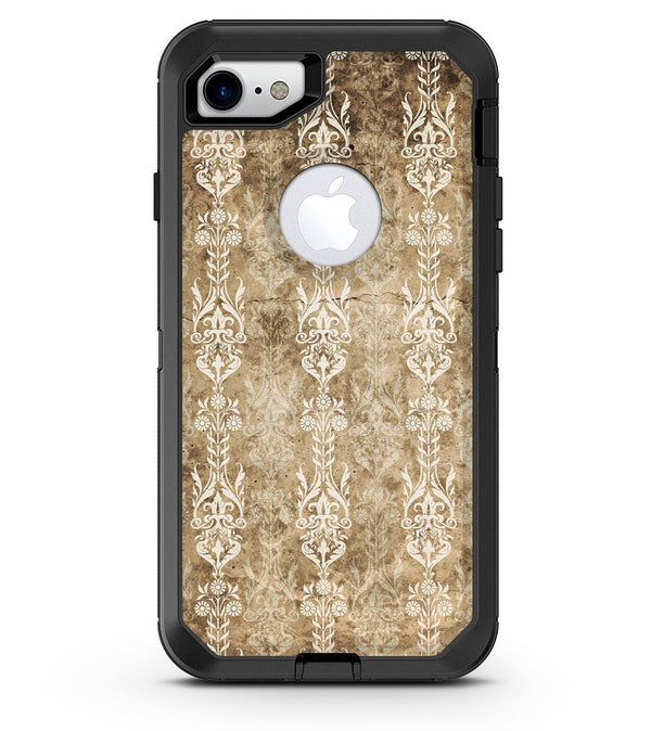 Vintage Brown and Tan Rococo Pattern - iPhone 7 or 8 OtterBox Case & Skin Kits