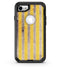 Vintage Brown and Yellow Vertical Stripes - iPhone 7 or 8 OtterBox Case & Skin Kits