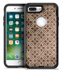 Vintage Cocoa Overlapping Circles - iPhone 7 or 7 Plus Commuter Case Skin Kit