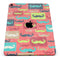 Vintage Coral and Neon Mustaches - Full Body Skin Decal for the Apple iPad Pro 12.9", 11", 10.5", 9.7", Air or Mini (All Models Available)