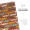 Vintage Dark Red Mustache Pattern - Full Body Skin Decal for the Apple iPad Pro 12.9", 11", 10.5", 9.7", Air or Mini (All Models Available)