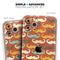Vintage Dark Red Mustache Pattern - Skin-Kit compatible with the Apple iPhone 12, 12 Pro Max, 12 Mini, 11 Pro or 11 Pro Max (All iPhones Available)