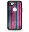Vintage Green and Purple Verticle Stripes - iPhone 7 or 8 OtterBox Case & Skin Kits