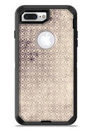 Vintage Micro Brown and Tan Cross Pattern - iPhone 7 or 7 Plus Commuter Case Skin Kit