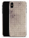 Vintage Micro Brown and Tan Cross Pattern - iPhone X Clipit Case