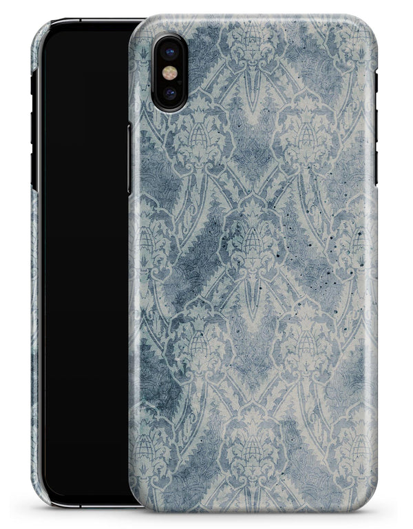 Vintage Navy Cacti Damask Pattern - iPhone X Clipit Case