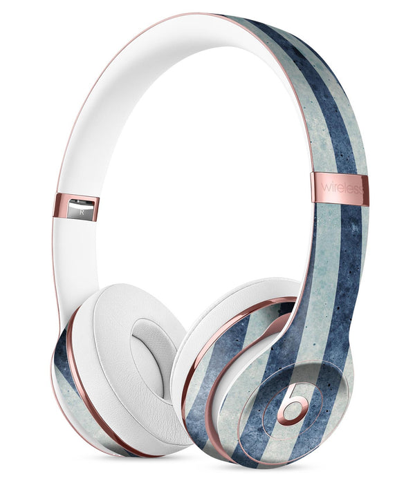 Vintage Navy and White Vertical Stripes Full-Body Skin Kit for the Beats by Dre Solo 3 Wireless Headphones