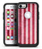 Vintage Pink and Red Verticle Stripes - iPhone 7 or 8 OtterBox Case & Skin Kits