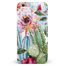 Vintage Watercolor Cactus Bloom iPhone 6/6s or 6/6s Plus INK-Fuzed Case