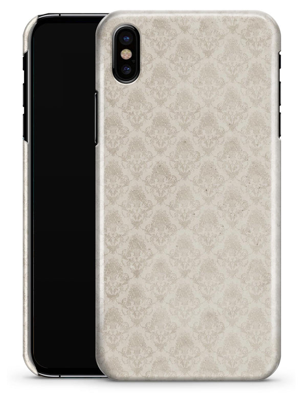 Vintage White Damask Pattern - iPhone X Clipit Case