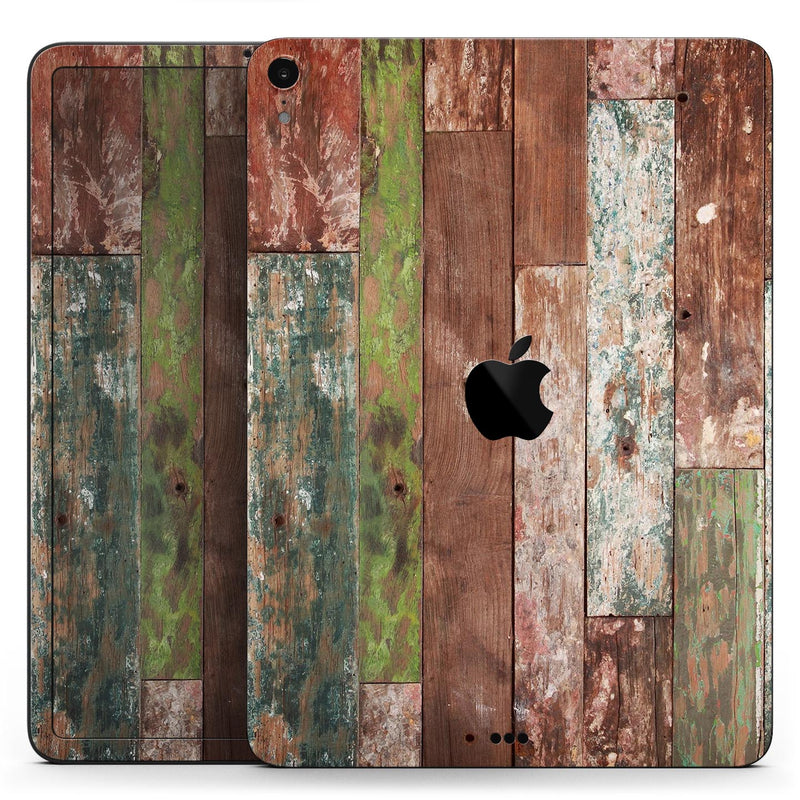 Vintage Wood Planks - Full Body Skin Decal for the Apple iPad Pro 12.9", 11", 10.5", 9.7", Air or Mini (All Models Available)
