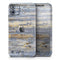 Vintage Wooden Planks with Yellow Paint - Skin-Kit compatible with the Apple iPhone 12, 12 Pro Max, 12 Mini, 11 Pro or 11 Pro Max (All iPhones Available)