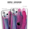 Violet Mixed Watercolor - Skin-Kit compatible with the Apple iPhone 12, 12 Pro Max, 12 Mini, 11 Pro or 11 Pro Max (All iPhones Available)