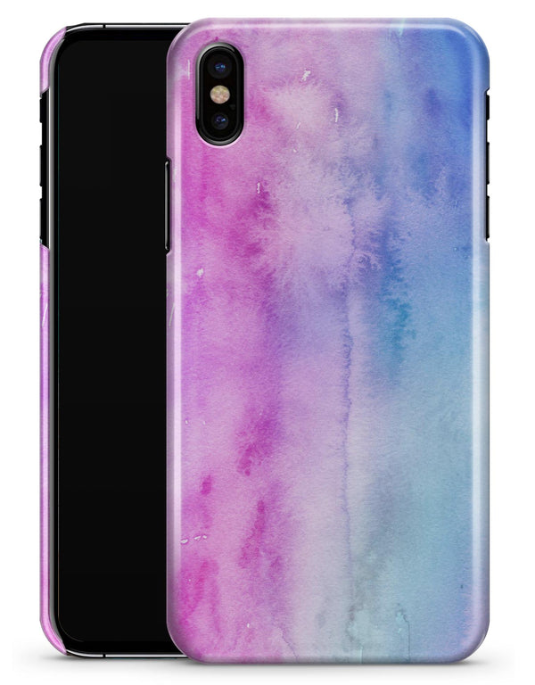 Vivid Blue Absorbed Watercolor Texture - iPhone X Clipit Case